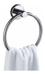 Porta Toalla Aro Acero Inoxi Accesorio Baño - Imagen 2