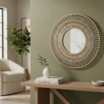 Espejo Sol Redondo 50cm Circular Decorativo Hilos - Imagen 2