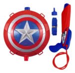 Juguete Mochila Pistola Lanza Agua Spiderman Cap America - Imagen 7