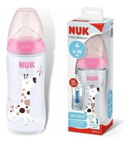 Mamadera Bebe Nuk Anticolicos 300ml Control Temperatura