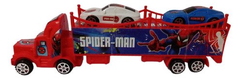 Camion A Friccion C/acoplado Spiderman Sebigus 54386