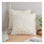 Almohadon Entre Línea Felpa Nordico Decorativo 45x45cm - Imagen 3