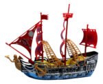 Barco Pirata De Juguete Con Velas Rojas Y Accesorios - Juego Infantil Didáctico Grande Plástico
