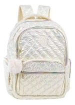 Mochila Escolar Urbana Puffer Nena Infantil Tornasolada - Imagen 2