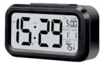 Reloj Alarma Despertador Digital Lcd Iluminado C/temperatura Color Negro - Imagen 4