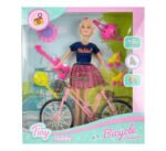 Muñeca Juguete Tiny Y Su Bicicleta Articulada 30cm Babymovil - Imagen 2
