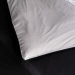 Funda Nordica De Edredon Reversible Con Funda Twin Size Color Negro - Gris - Imagen 4