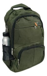 Mochila Clasica Estilo 48x33x15 Escolar Urbana Reforzada Color Verde Diseño De La Tela Liso