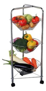 Carro Verdulero Rueda Organizador Multiuso Metal Redondo
