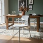 Silla Nordica Plastica Apilable Reforzada Patas Metal