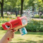 Burbujero Dino Pistola Burbujas Para Bebés 3+ Años