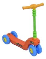 Monopatín Infantil De Pie Quickly Vegui Unisex 4 Ruedas Color Naranja