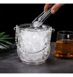 Hielera Balde Champagne Frapera Hielo Acrilico Pinza Acero Color Trasparente - Imagen 3