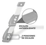 Asiento Reductor Inodoro Bebé Ok Baby Gris Con Escalera Antideslizante - Imagen 3