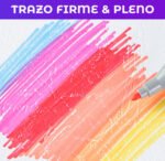 Marcadores Fibrones Resaltadores Doble Punta Con Estuche X12 - Imagen 4