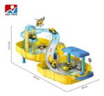 Juguete Pista Autos Mochila Policia Bombero Construccion Color Amarillo - Imagen 4