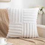 Funda Almohadon Pelo Corto Felpa Nordico Decorativo 45x45cm - Imagen 4