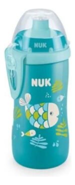 Vaso Antiderrame Junior Cup Cambio Color Nuk Color Azul Pez