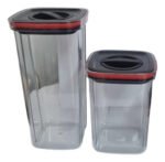 Pack X2 Frascos Herméticos Contenedores De Alimentos Cocina - Imagen 2