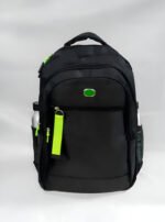 Mochila Clasica Cierres 52x33x14 Reforzada Escolar Urbana Color Verde Diseño De La Tela Liso