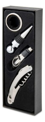 Set Kit De Vino 4 Piezas Regalo Empresarial En Caja - Imagen 5