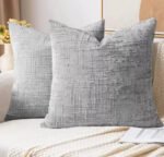 Almohadon Nordico Chenille Decorativo Cierre 40x40cm - Imagen 3