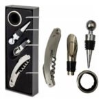 Set Kit De Vino 4 Piezas Regalo Empresarial En Caja