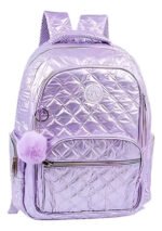 Mochila Escolar Urbana Puffer Nena Infantil Tornasolada - Imagen 7