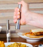 Molinillo De Pimienta Pimentero A Piston Acero Inox 14 Cm - Imagen 3