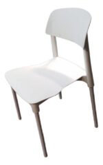 Silla Nordica Plastica Apilable Reforzada Patas Metal - Imagen 2