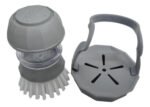 Cepillo Lavaplatos Ms Con Base Nylon Gris Dispensador Detergente - Imagen 4