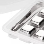 Cubitos Hielo Acero Inox Con Pinza 6 Unidades Reutilizables - Imagen 2