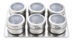 Especieros Condimenteros Imantados X6 Magneticos Color Plateado - Imagen 4