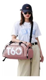 Bolsos Deportivos Impermeable 28x50x25 Color Rosa - Imagen 2