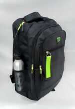 Mochila Clasica Cierres 52x33x14 Reforzada Escolar Urbana Color Verde Diseño De La Tela Liso - Imagen 4