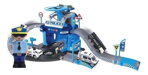 Pista Auto Juguete Estacion Bombero Policia Construccion