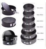 Molde Torta Desmontable 6 N°18/20/22/24/26/28 Cm Color Negro - Imagen 5
