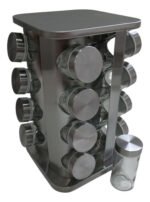 Especiero Giratorio Circular Acero Inoxidable Con Detalles - Imagen 2