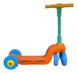 Monopatín Infantil De Pie Quickly Vegui Unisex 4 Ruedas Color Naranja - Imagen 2