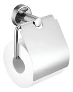 Porta Rollo Papel Higiénico Kemu Acero Inoxidable Pared Con Tapa