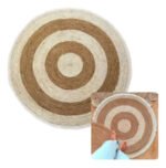 Alfombra Circular Redonda Interior Exterior Yute 78cm