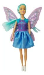 Muñeca Tiny Hada Mágica Con Alas Brillos Juguete Vs Colores - Imagen 4