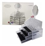 Organizador Acrílico De Maquillajes Y Cosméticos Con Espejo - Imagen 2