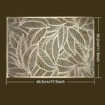 Individual De Mesa Calado Pack X 6 Forma De Hojas 30x45cm - Imagen 6