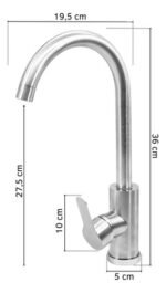 Canilla Mezcladora Griferia Monocomando Cocina Mesada Ex5107 - Imagen 4