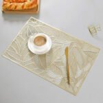 Individual De Mesa Calado Pack X 6 Forma De Hojas 30x45cm - Imagen 5