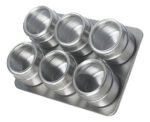 Especieros Condimenteros Imantados X6 Magneticos Color Plateado - Imagen 2