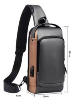 Mochila Bolso Cruzado Bandolera Antirrobo Impermeable - Imagen 18