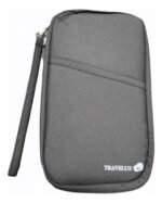 Organizador Porta Documentos Pratys Gris Para Viaje Con Correa Liso - Imagen 2