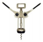 Sacacorchos Y Destapador Aletas Dorado Acero Corkscrew - Imagen 3